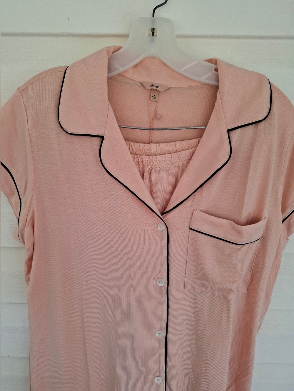 Eberjey Gisele Crop Pajama Set NWT Size Medium - Picture 2 of 7